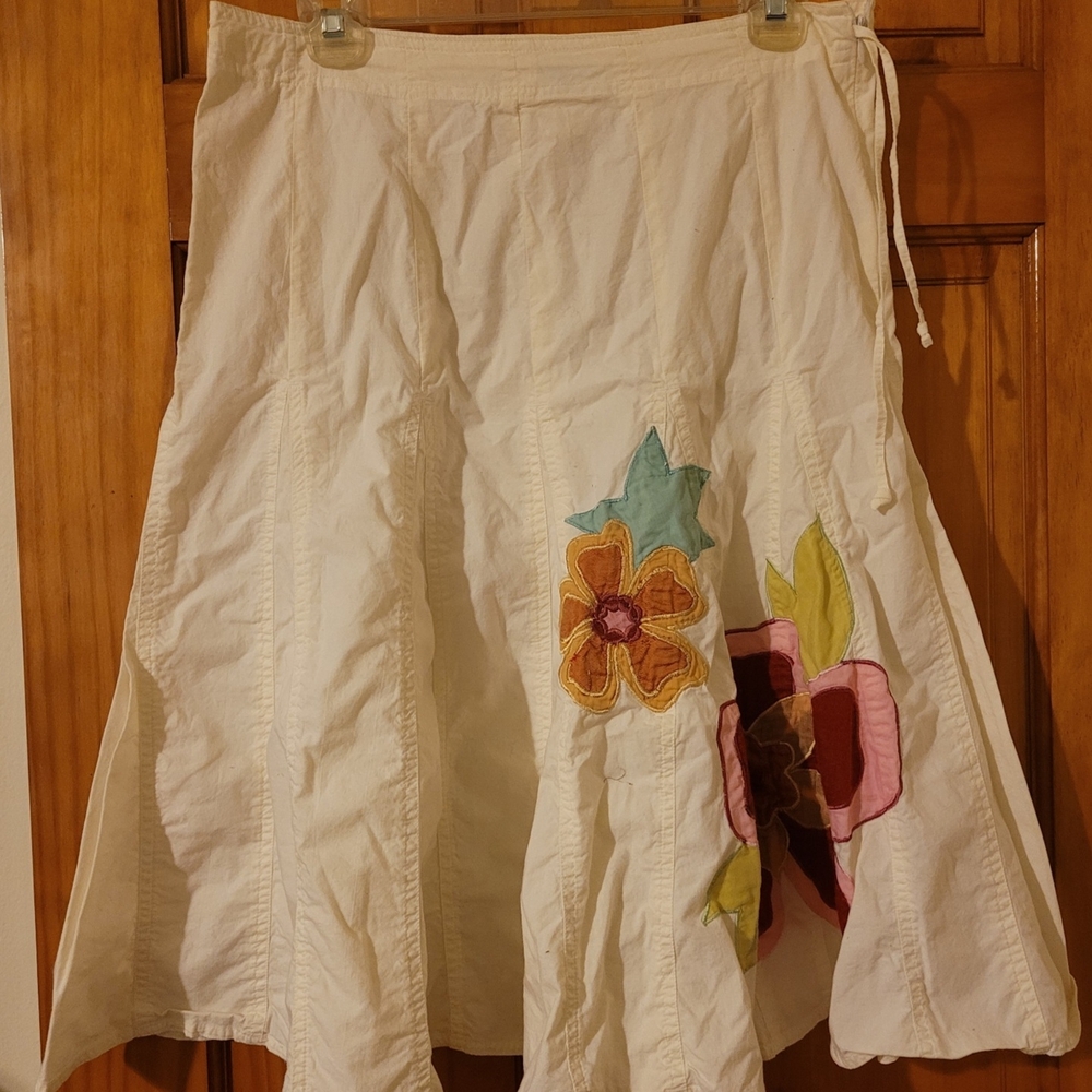 Designer Ruffled Midi Skirt